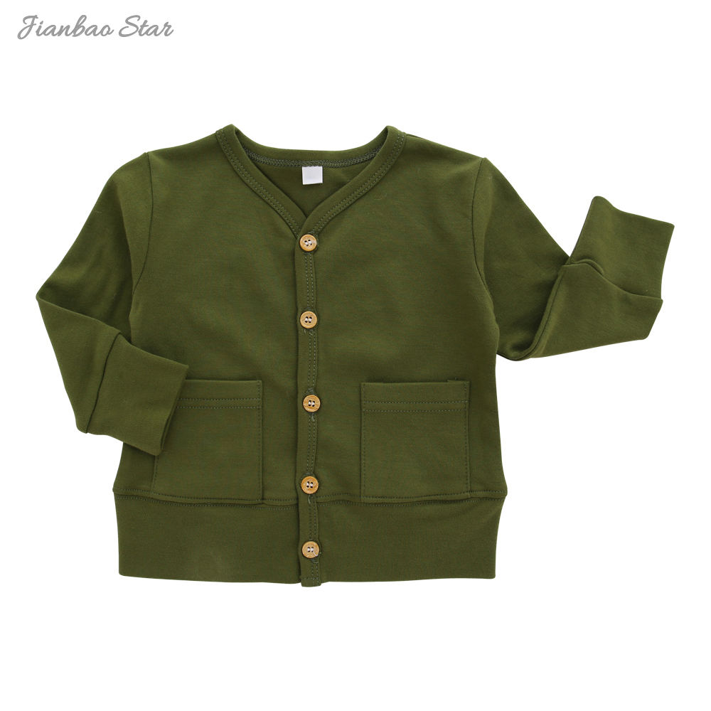 Baumwolle warme einfarbige Winter-Kleinkind-Outfit-Kleidung Premium-Qualität Baby Kinder Jungen Sweatsuit Oberbekleidung Kleidung