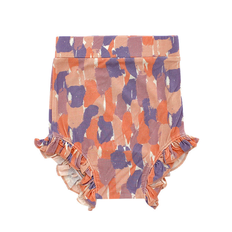 Sommer-Shorts für Babys, Mädchen, Größe 0–2 Jahre, mit Rüschen, weiche und bequeme Textur, OEM-gedruckte Muster