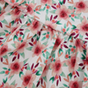 Das neueste einfarbige, langärmlige Baby-Mädchenkleid aus 100 % Baumwolle mit Rüschen und Kinderkleidung
