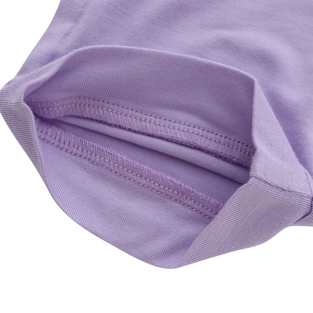 Großhandel aus Bambus-Baumwolle gestrickte Babykleidung mit individuellem Druck, einfarbig, Unisex-Schlafanzug, Frühlings- und Sommer-Babyspielanzug