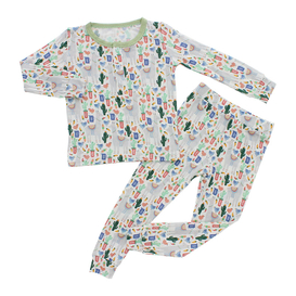 Neugeborene Baby Kleinkind Kinder Pyjamas Sets Herbst Winter Langarm Tops und Hosen Jungen Mädchen Nachtwäsche 2 Stück OEM Kleidung