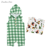 Bambus-Spandex-Strickpullover im neuen Stil, ärmellos, mit Kapuze, Tank-Baby-Strampler für Jungen und Mädchen, Sommer-Baby-Overall