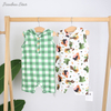 Bambus-Spandex-Strickpullover im neuen Stil, ärmellos, mit Kapuze, Tank-Baby-Strampler für Jungen und Mädchen, Sommer-Baby-Overall