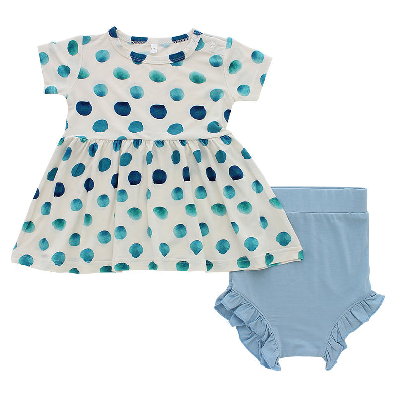 Kinder-Kleid-Sets für Mädchen mit individuellem Blumenmuster im Großhandel für Sommer-Kinderkleidung, Oberteile und Shorts